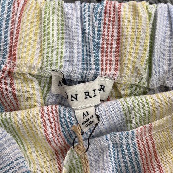 Anthropologie Moon River Medium Linen Rainbow Wrap Skirt NWT - Picture 5 of 5